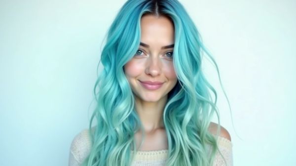 Magie coloration bleu turquoise cheveux : des astuces pour un effet aquatique réussi